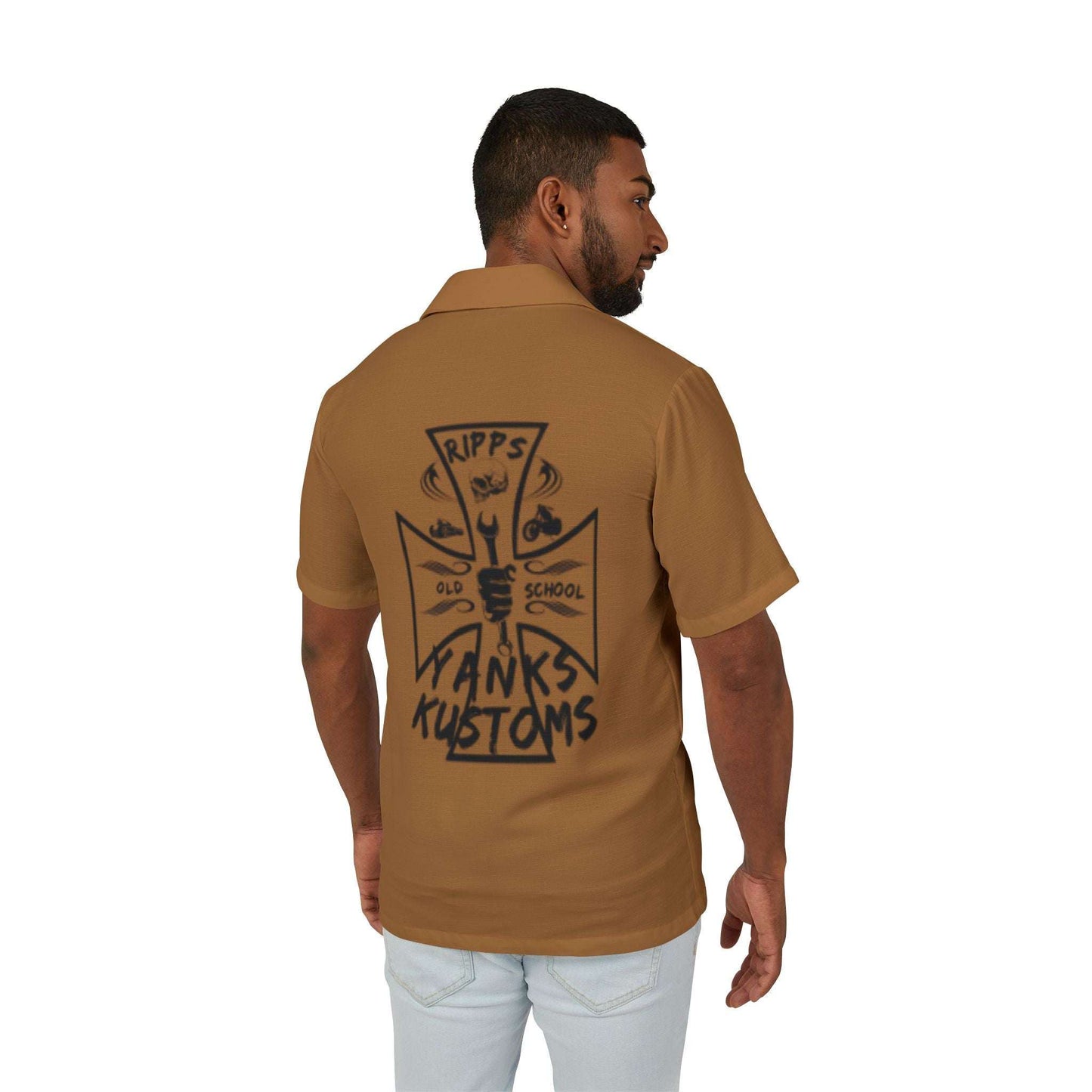 Vintage-Inspired Hawaiian Camp Shirt, Summer Men’s Fashion, Casual Outfit, Trendy Vacation Wear, Beach Party Essential