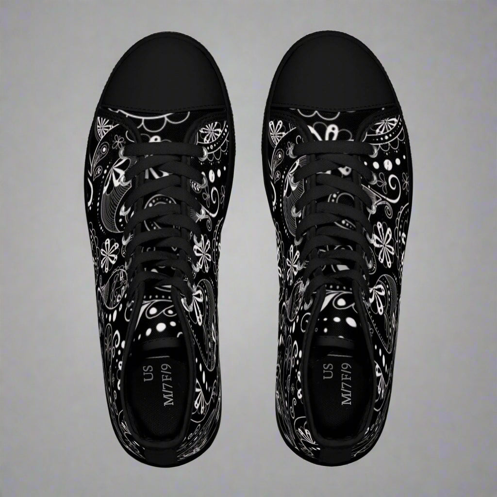 High Top Sneakers | Trendy Floral Patterned Summer Footwear for Women