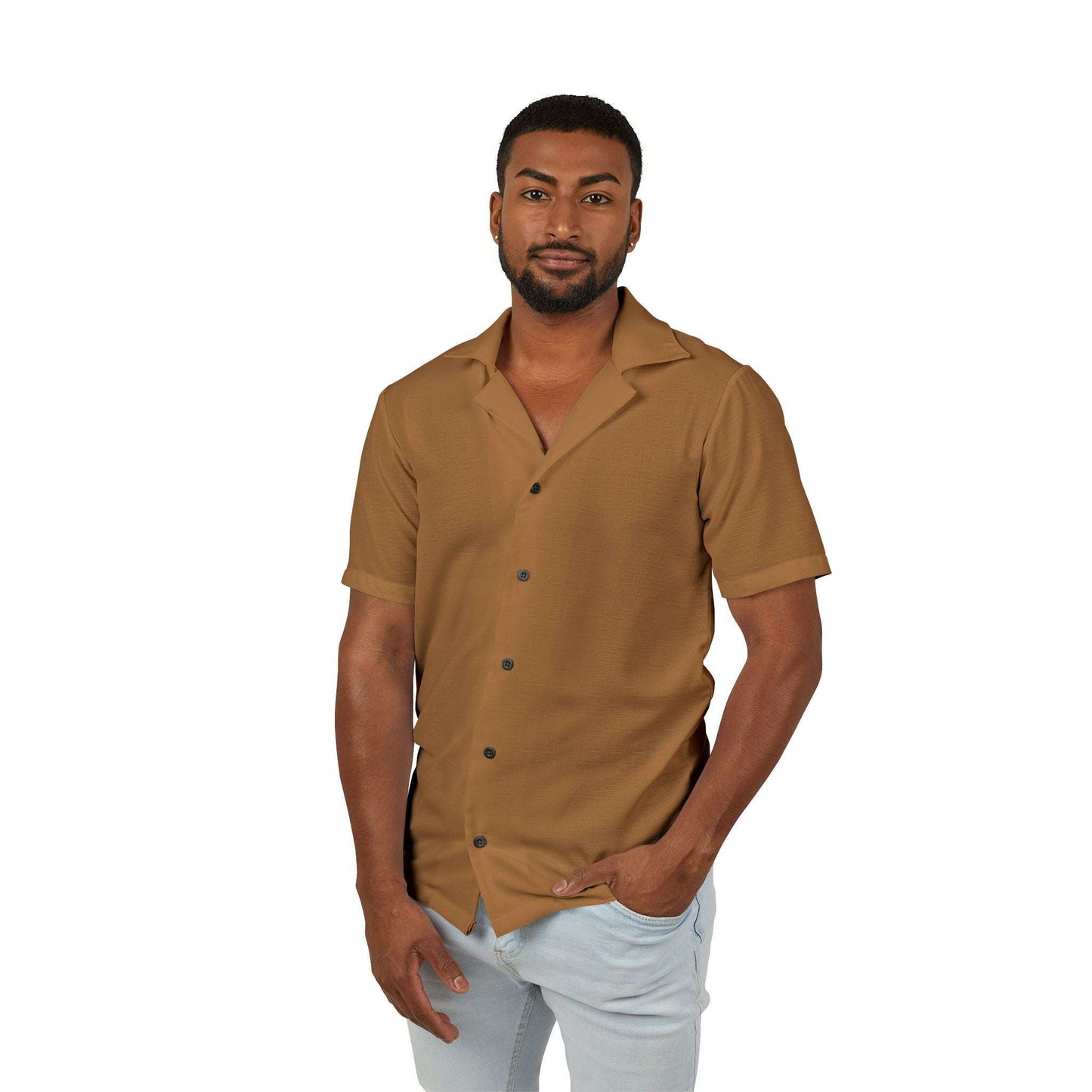 Vintage-Inspired Hawaiian Camp Shirt, Summer Men’s Fashion, Casual Outfit, Trendy Vacation Wear, Beach Party Essential