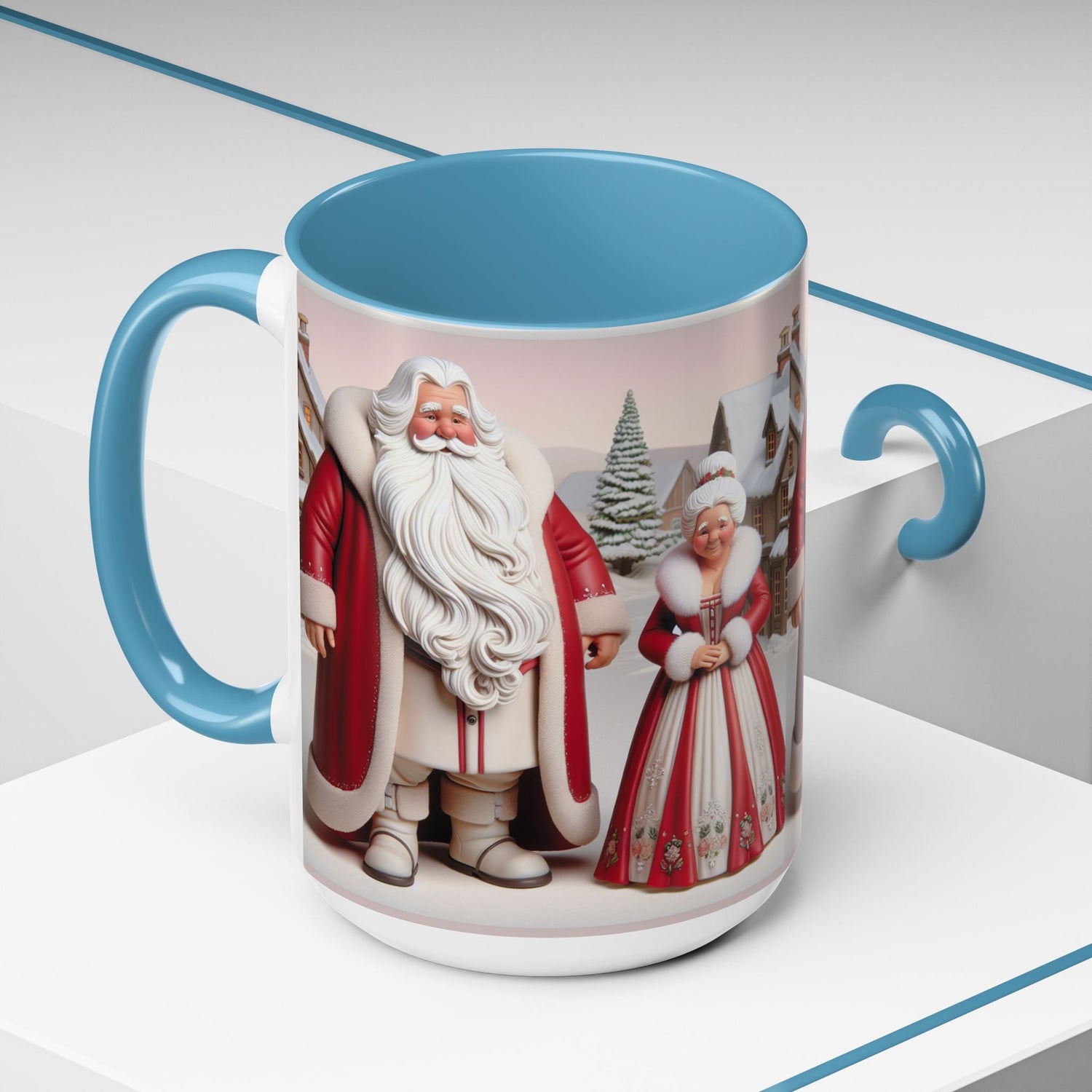 Mr. and Ms. Clause Coffee or Hot Chocolate Mugs.