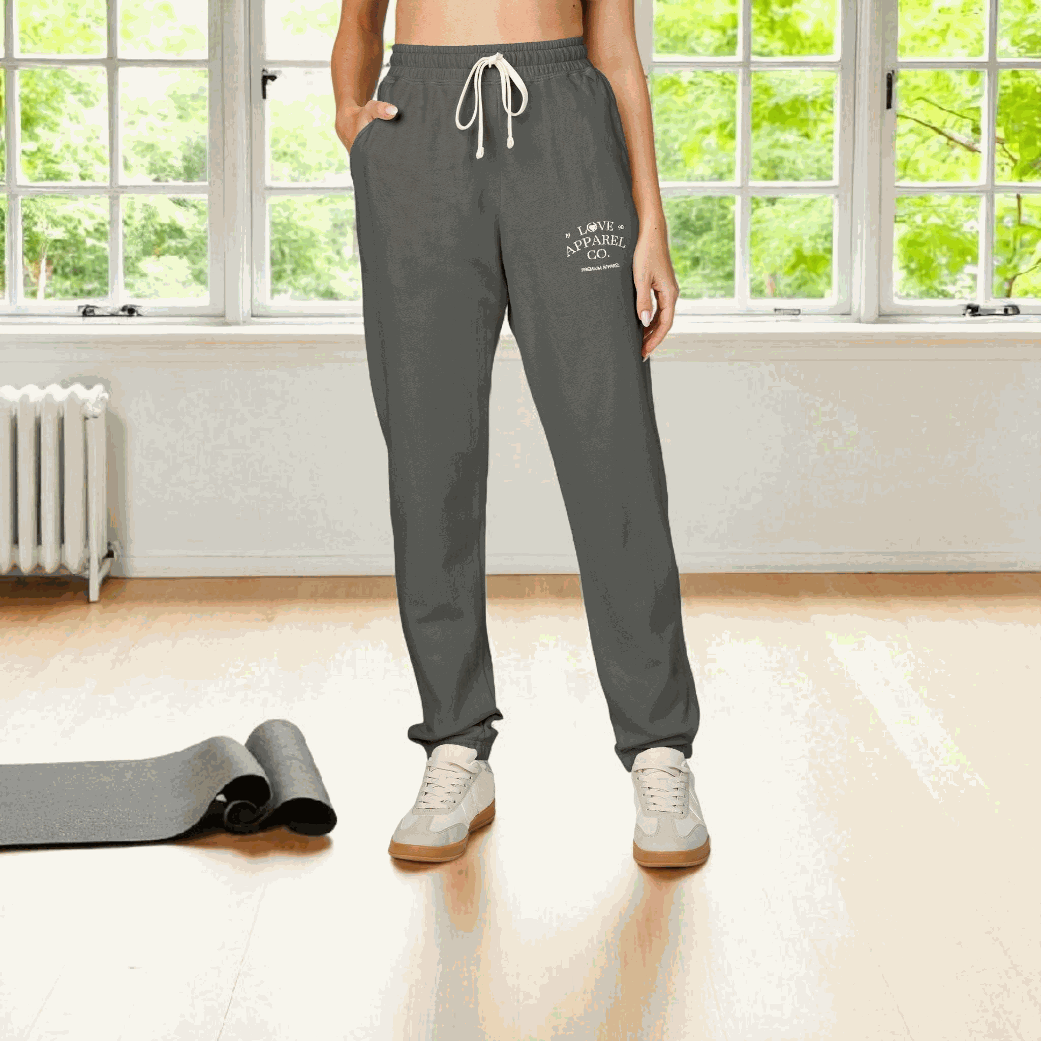 Cozy Garment-Dyed Fleece Sweatpants | Soft Loungewear, Relaxed Fit, Casual Comfort, Everyday Essentials, Perfect for Chill Days