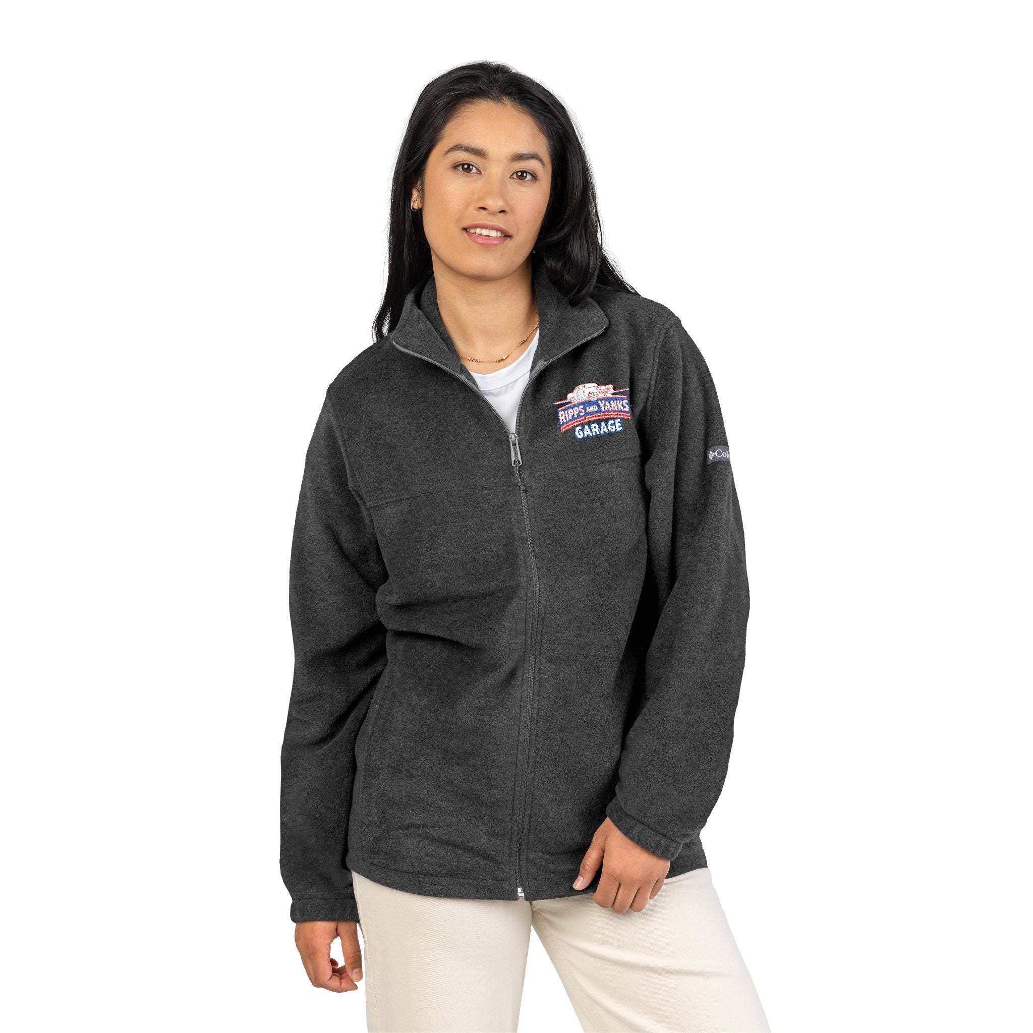 Ripps And Yanks Garage Cozy Embroidered Fleece Jacket
