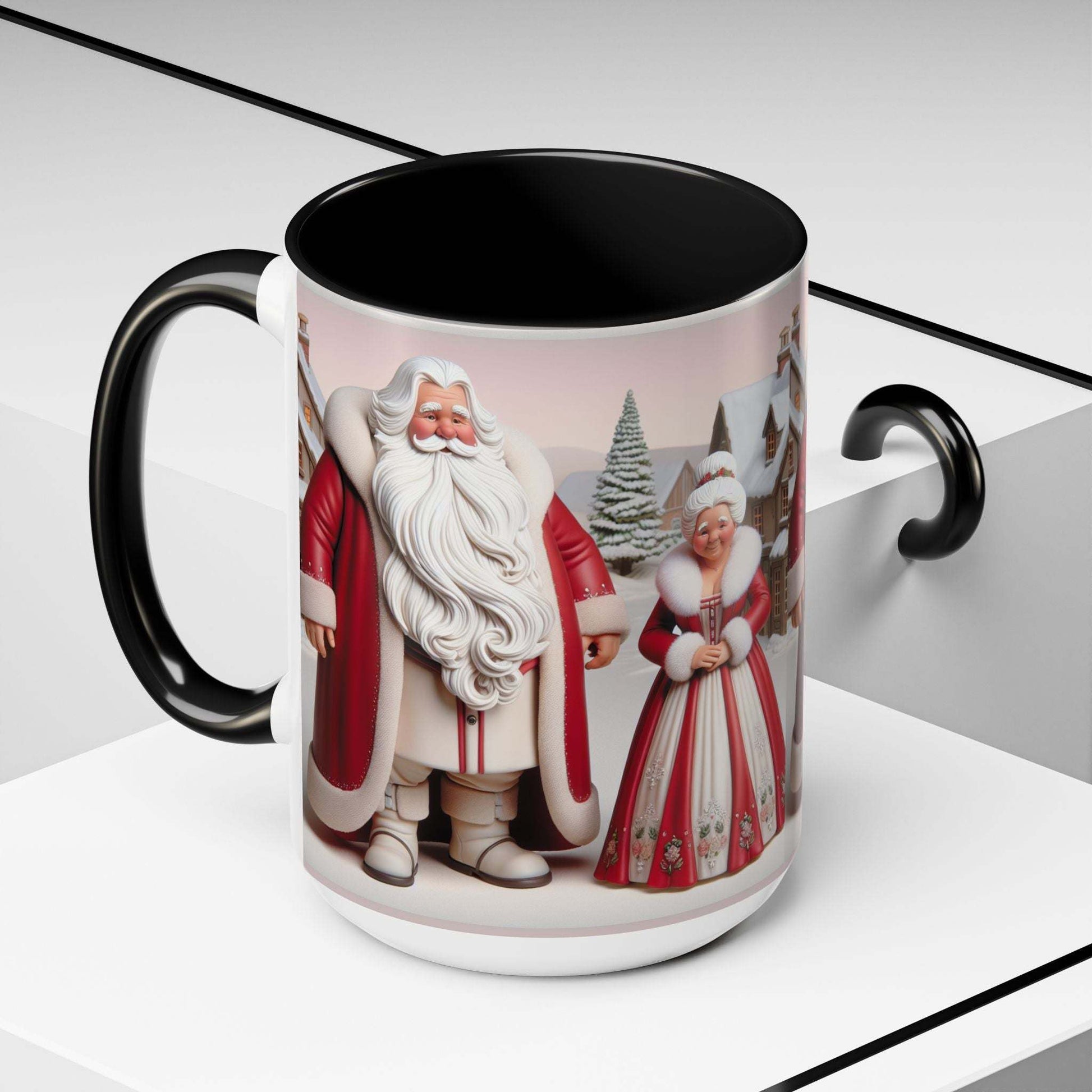 Ms Clause CoffeeLeanne Roberts DesignsMug Mr and Ms Clause Coffee or Hot Chocolate CeramicThis exquisite Mr and Ms Clause Ceramic Mug is the perfect addition to elevate your daily ritual or unwind in the evenings. Its vibrant hues and glossy sheen will in