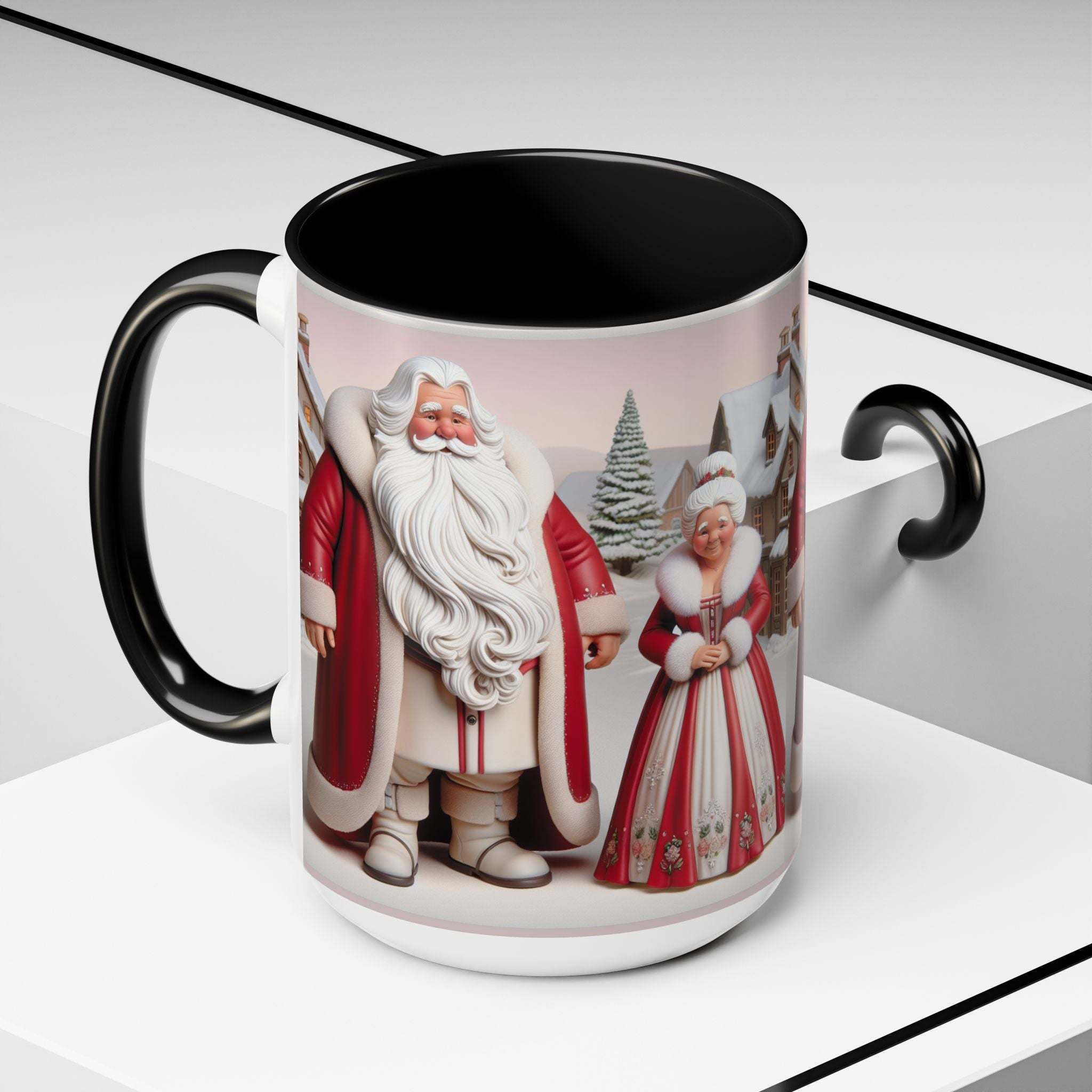 Ms Clause CoffeeLeanne Roberts DesignsMug Mr and Ms Clause Coffee or Hot Chocolate CeramicThis exquisite Mr and Ms Clause Ceramic Mug is the perfect addition to elevate your daily ritual or unwind in the evenings. Its vibrant hues and glossy sheen will in