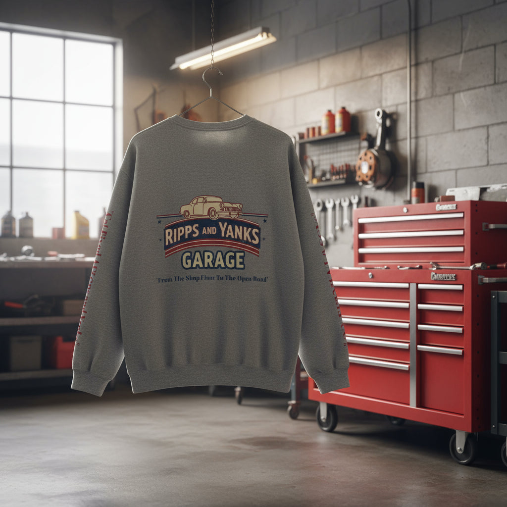 Vintage Garage Crewneck Sweatshirt