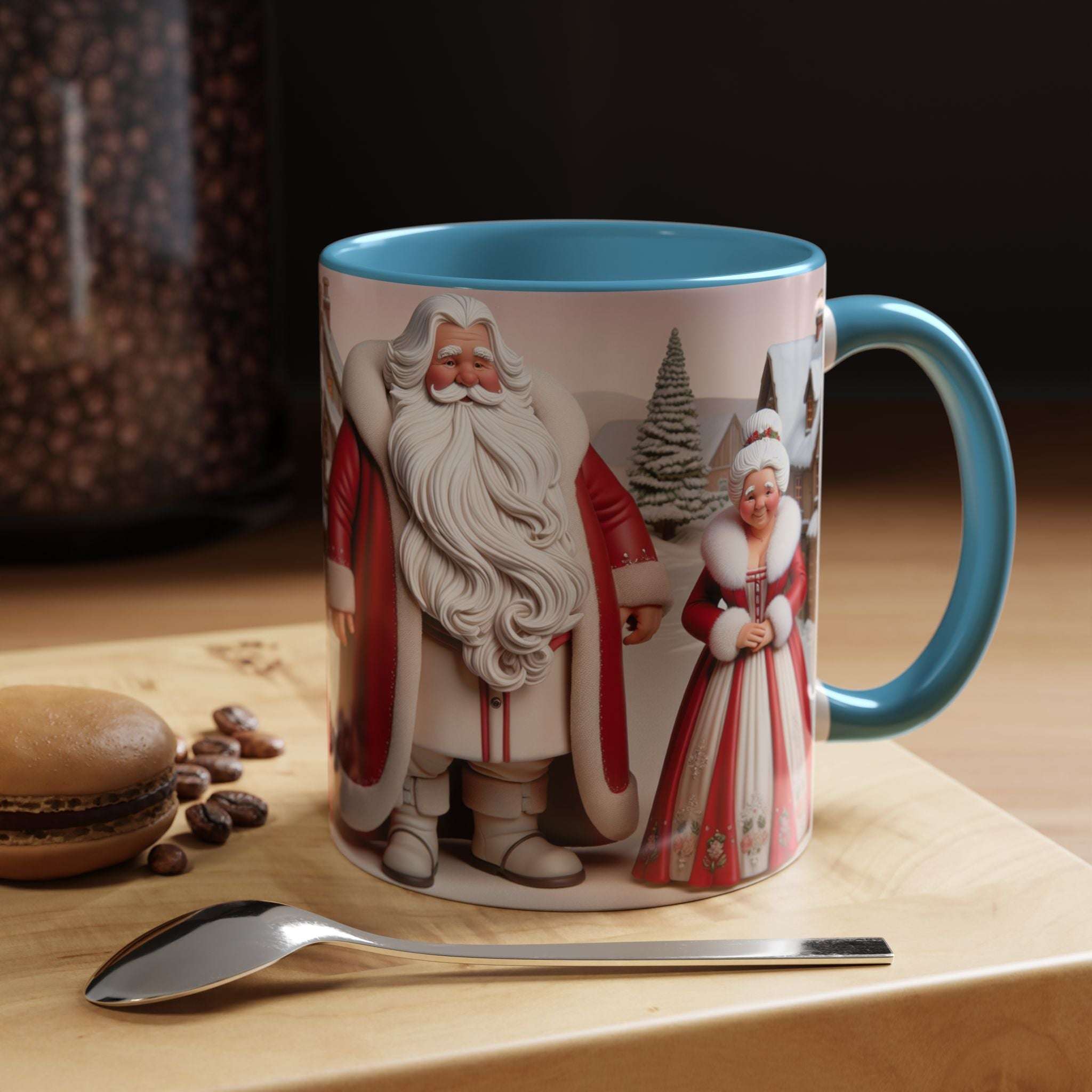 Ms Clause CoffeeLeanne Roberts DesignsMug Mr and Ms Clause Coffee or Hot Chocolate CeramicThis exquisite Mr and Ms Clause Ceramic Mug is the perfect addition to elevate your daily ritual or unwind in the evenings. Its vibrant hues and glossy sheen will in