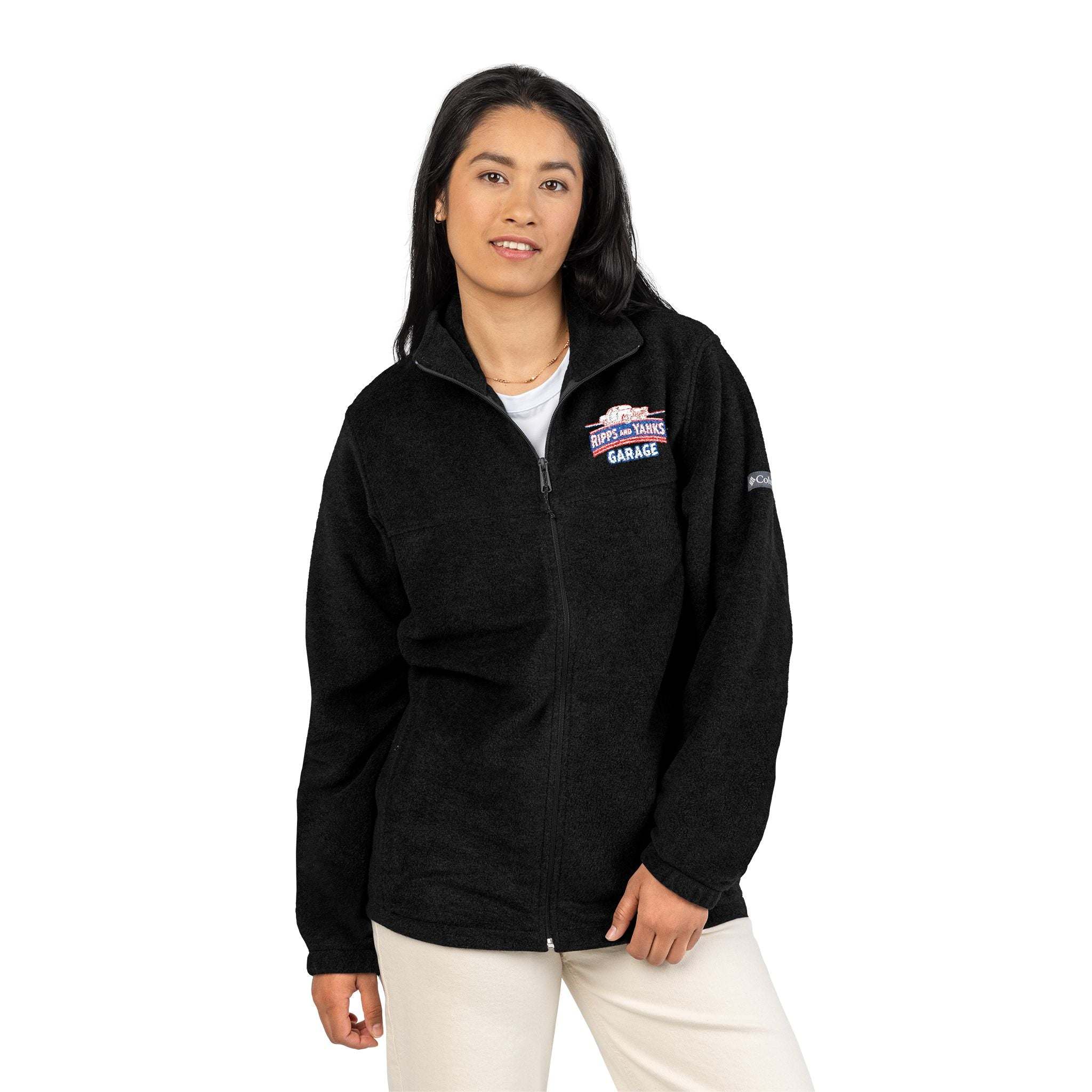 Ripps And Yanks Garage Cozy Embroidered Fleece Jacket