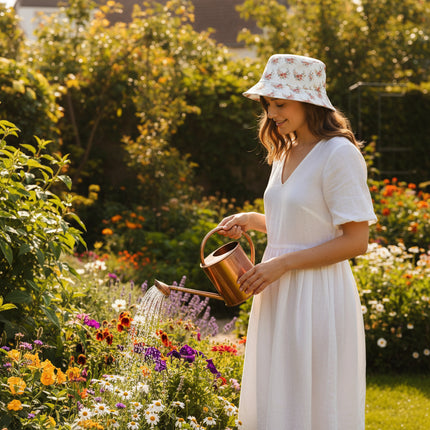 Floral Patterned Bucket Hat - Summer Sun Protection