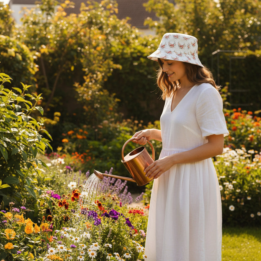 Floral Patterned Bucket Hat - Summer Sun Protection