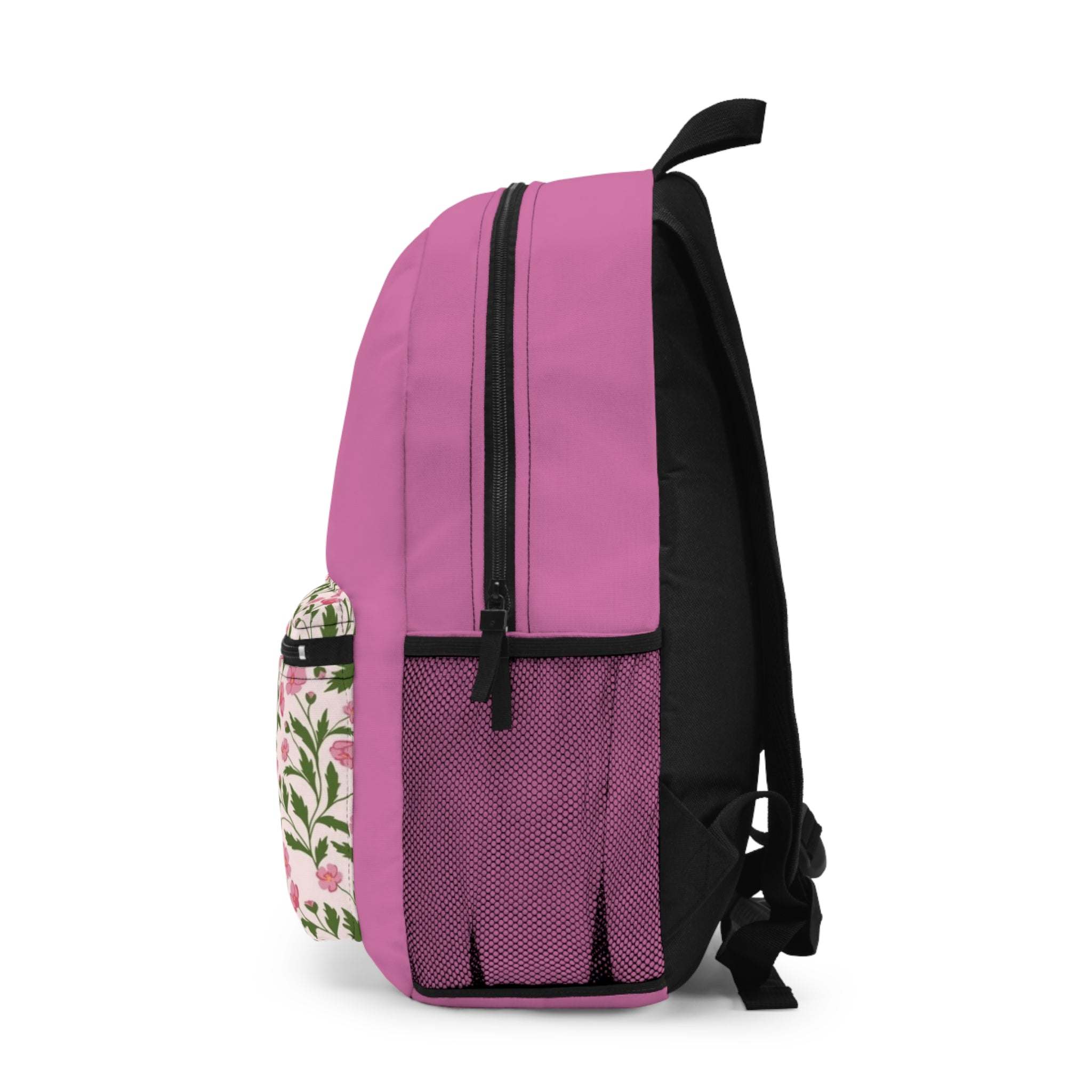 Floral Backpack - Stylish Pink School Bag for Travel & Gift - Durable & Comfortable