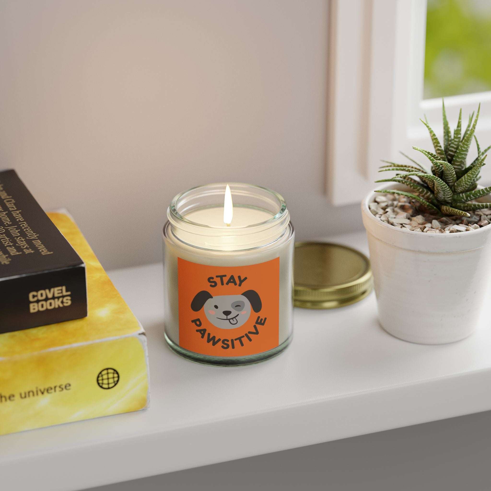 Stay Pawsitive candles offer a 20-hour burn time 