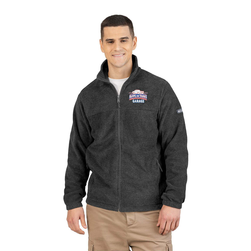 Ripps And Yanks Garage Cozy Embroidered Fleece Jacket
