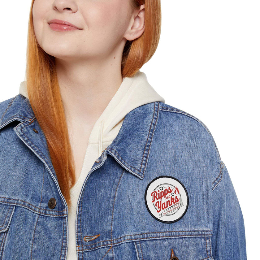 Iron-On Patches - Vintage 'Ripps and Yanks Garage' Design for Jackets