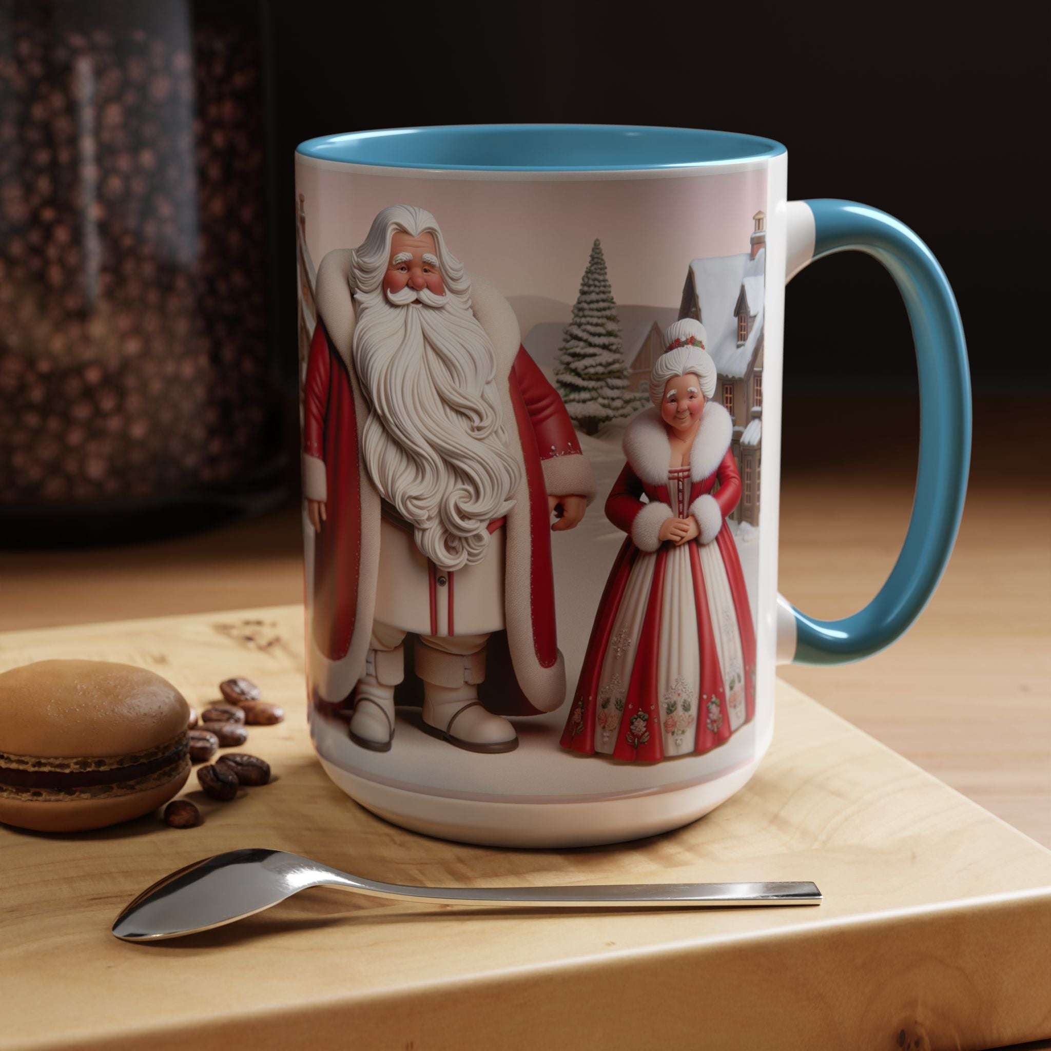 Ms Clause CoffeeLeanne Roberts DesignsMug Mr and Ms Clause Coffee or Hot Chocolate CeramicThis exquisite Mr and Ms Clause Ceramic Mug is the perfect addition to elevate your daily ritual or unwind in the evenings. Its vibrant hues and glossy sheen will in