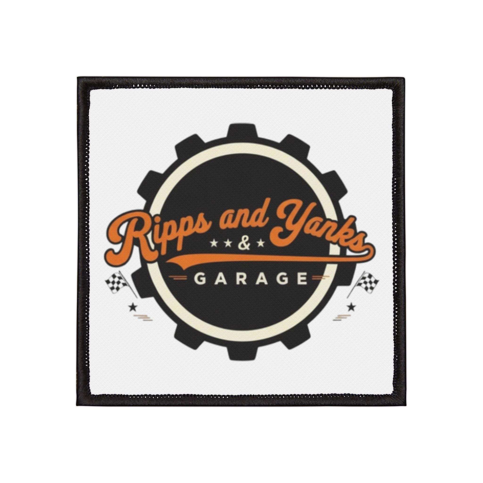 Iron-On Patch - Ripps And Yanks Garage Vintage Patch for Car Guys