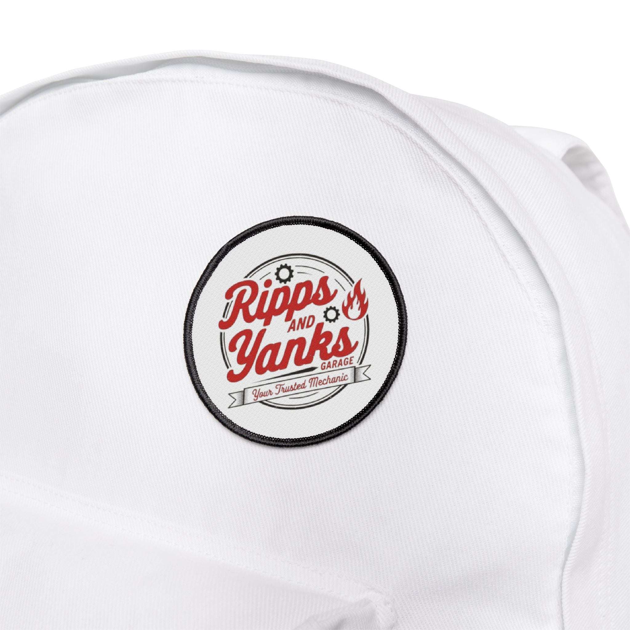 Iron-On Patches - Vintage 'Ripps and Yanks Garage' Design for Jackets