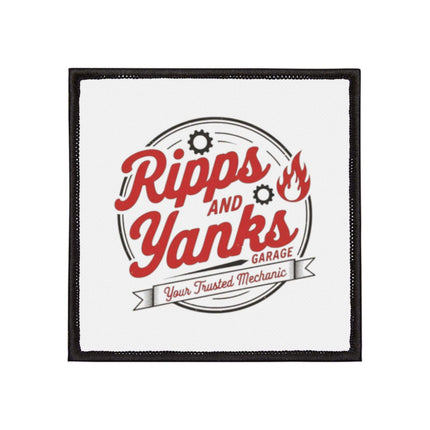 Iron-On Patches - Vintage 'Ripps and Yanks Garage' Design for Jackets