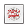 Iron-On Patches - Vintage 'Ripps and Yanks Garage' Design for Jackets