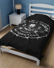 Ride till death velveteen plush blanket