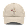 Embroidery Distressed Dad Hat - LA Love Apparel Design