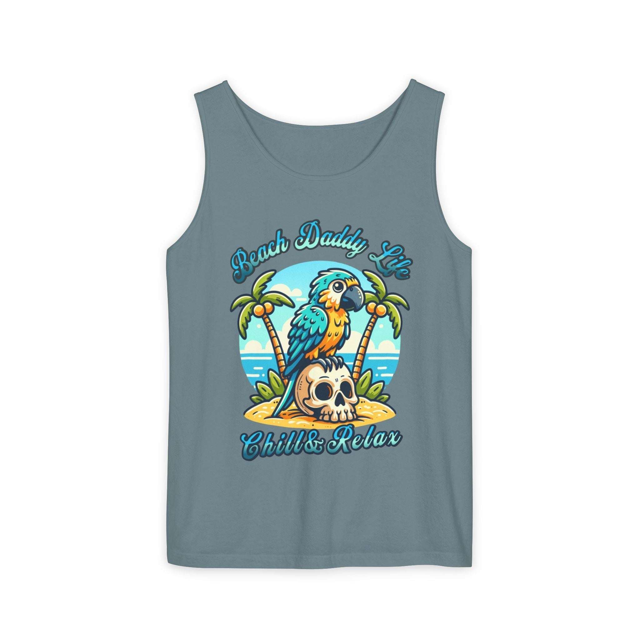 Beach Daddy Life Tank TopLeanne Roberts DesignsBeach Daddy Life Tank TopXS
S
M
L
XL
2XL
3XL




Width, in
16.50
17.50
19.50
21.25
23.00
25.00
27.00


Length, in
25.25
26.62
28.00
29.37
30.75
31.62
32.50



The Beach Daddy Life Tank Top e
