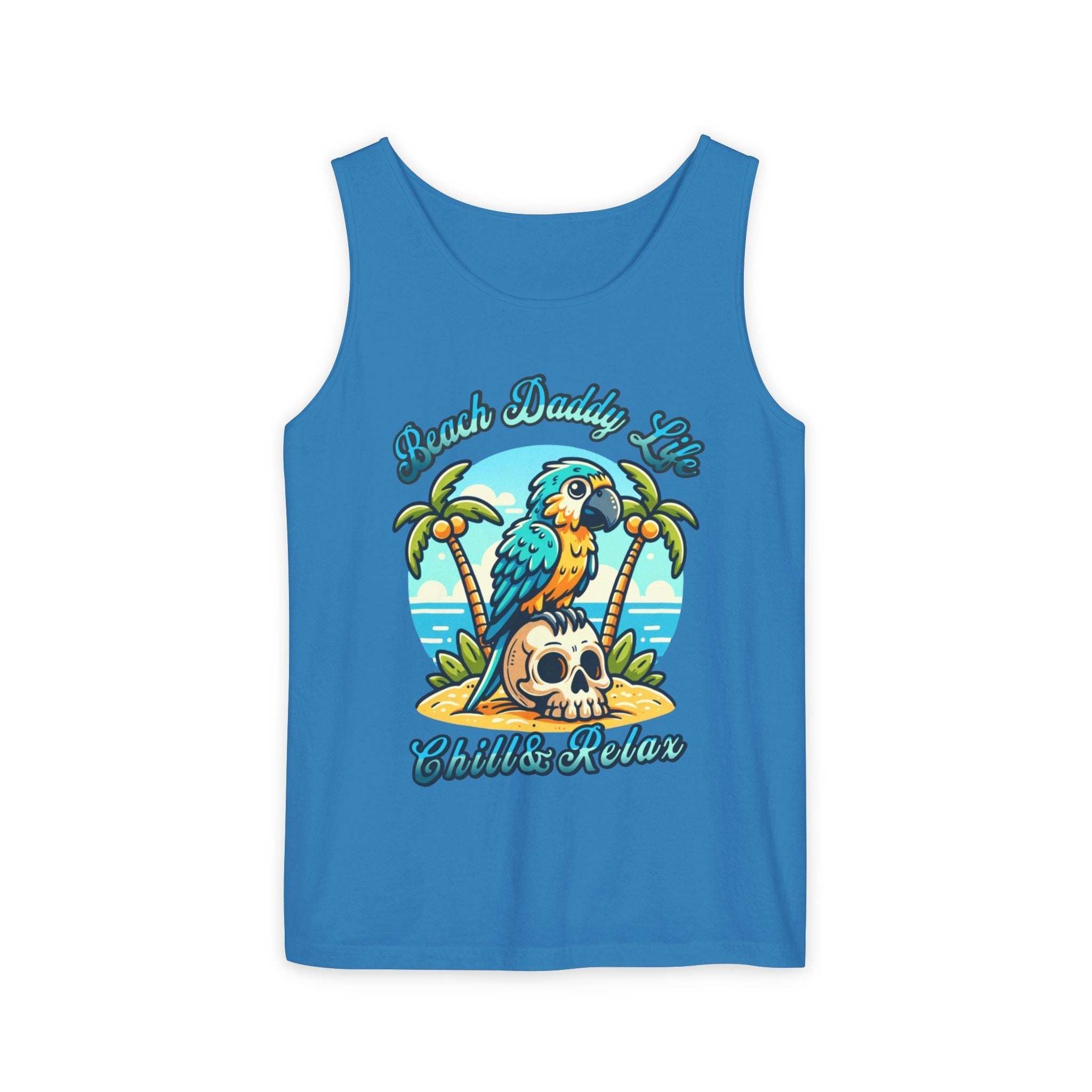 Beach Daddy Life Tank TopLeanne Roberts DesignsBeach Daddy Life Tank TopXS
S
M
L
XL
2XL
3XL




Width, in
16.50
17.50
19.50
21.25
23.00
25.00
27.00


Length, in
25.25
26.62
28.00
29.37
30.75
31.62
32.50



The Beach Daddy Life Tank Top e