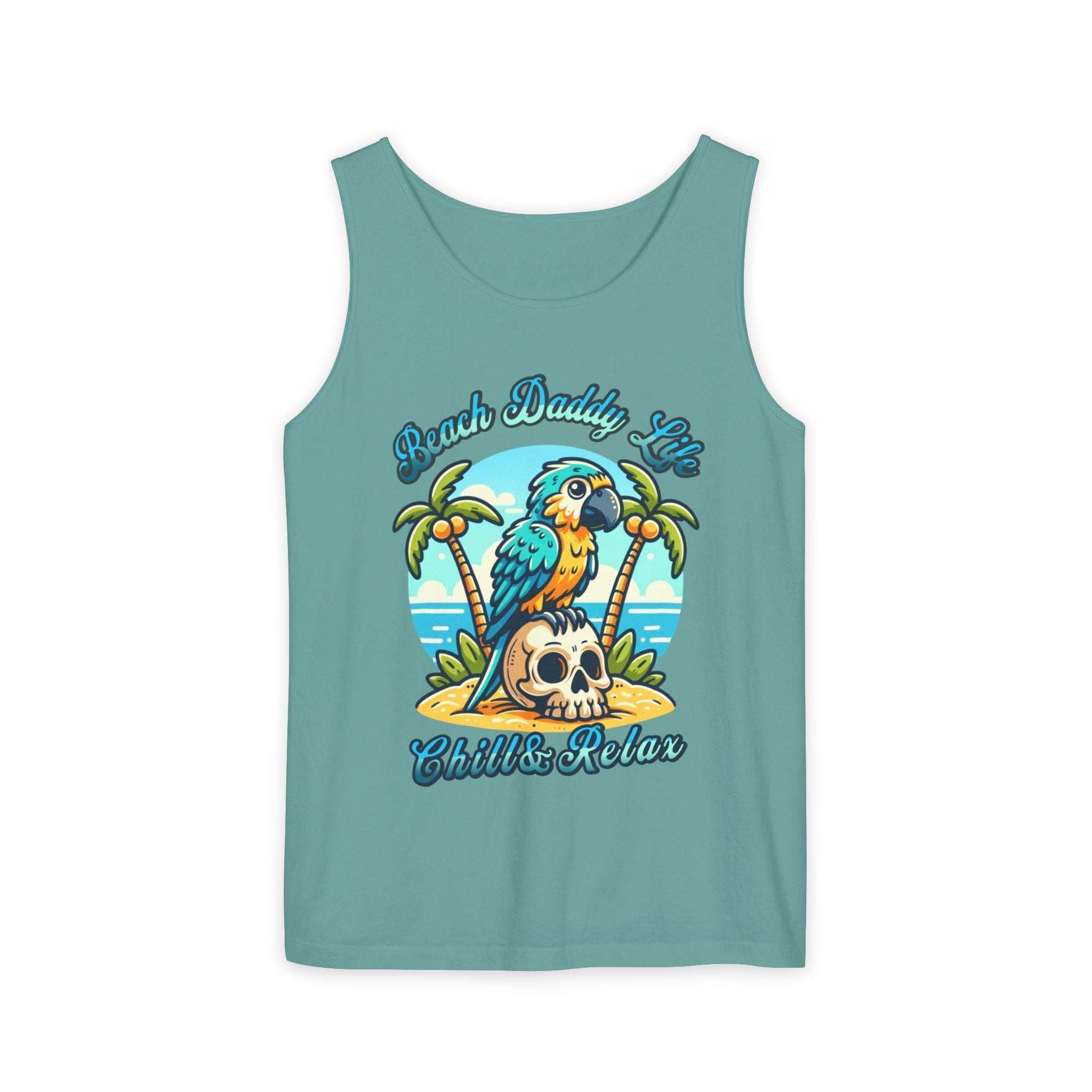 Beach Daddy Life Tank TopLeanne Roberts DesignsBeach Daddy Life Tank TopXS
S
M
L
XL
2XL
3XL




Width, in
16.50
17.50
19.50
21.25
23.00
25.00
27.00


Length, in
25.25
26.62
28.00
29.37
30.75
31.62
32.50



The Beach Daddy Life Tank Top e