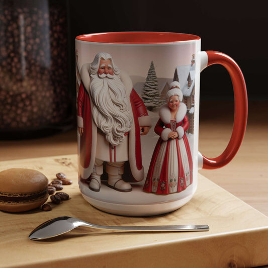 Ms Clause CoffeeLeanne Roberts DesignsMug Mr and Ms Clause Coffee or Hot Chocolate CeramicThis exquisite Mr and Ms Clause Ceramic Mug is the perfect addition to elevate your daily ritual or unwind in the evenings. Its vibrant hues and glossy sheen will in