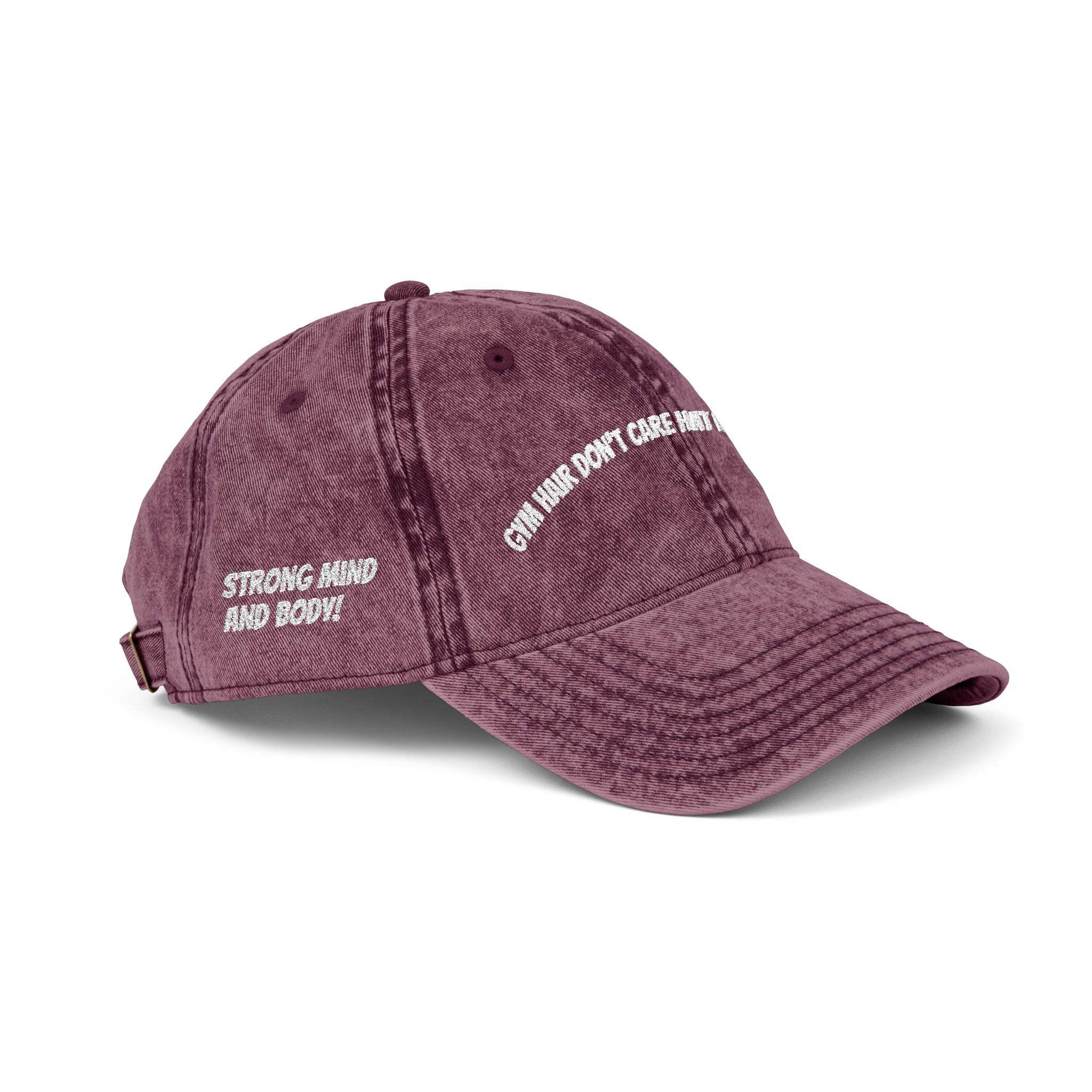 Vintage Embroidered Cap with Quirky Slogans