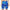 Women's workout shorts in vibrant blue abstract brushstroke design for fitness and casual wear