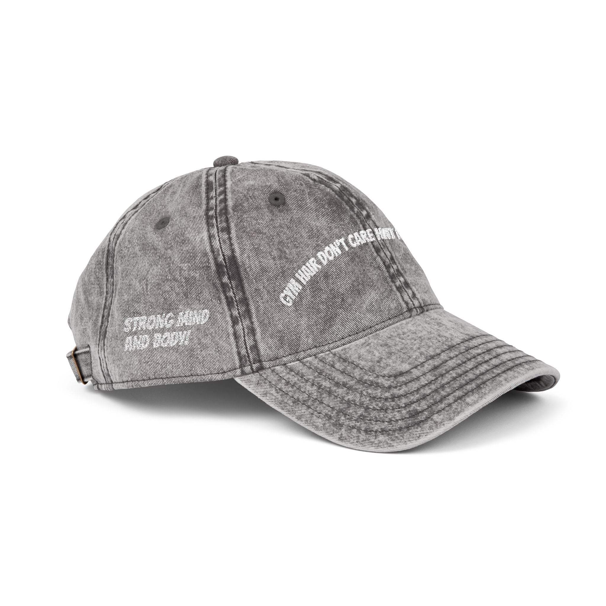 Vintage Embroidered Cap with Quirky Slogans