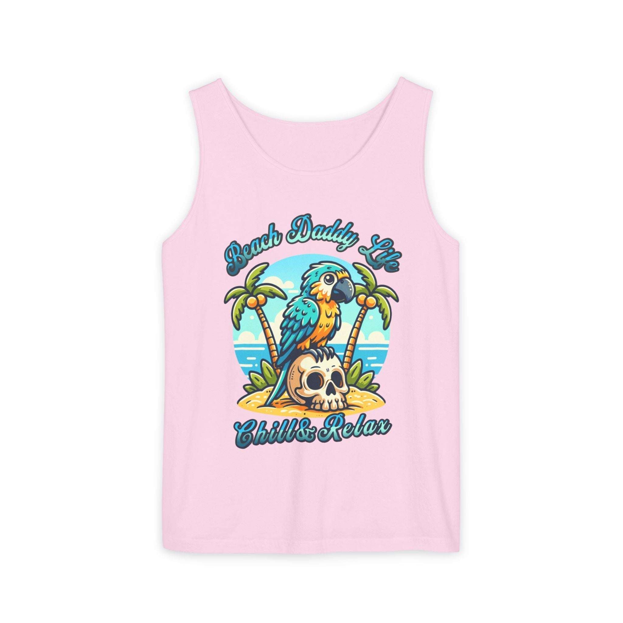 Beach Daddy Life Tank TopLeanne Roberts DesignsBeach Daddy Life Tank TopXS
S
M
L
XL
2XL
3XL




Width, in
16.50
17.50
19.50
21.25
23.00
25.00
27.00


Length, in
25.25
26.62
28.00
29.37
30.75
31.62
32.50



The Beach Daddy Life Tank Top e