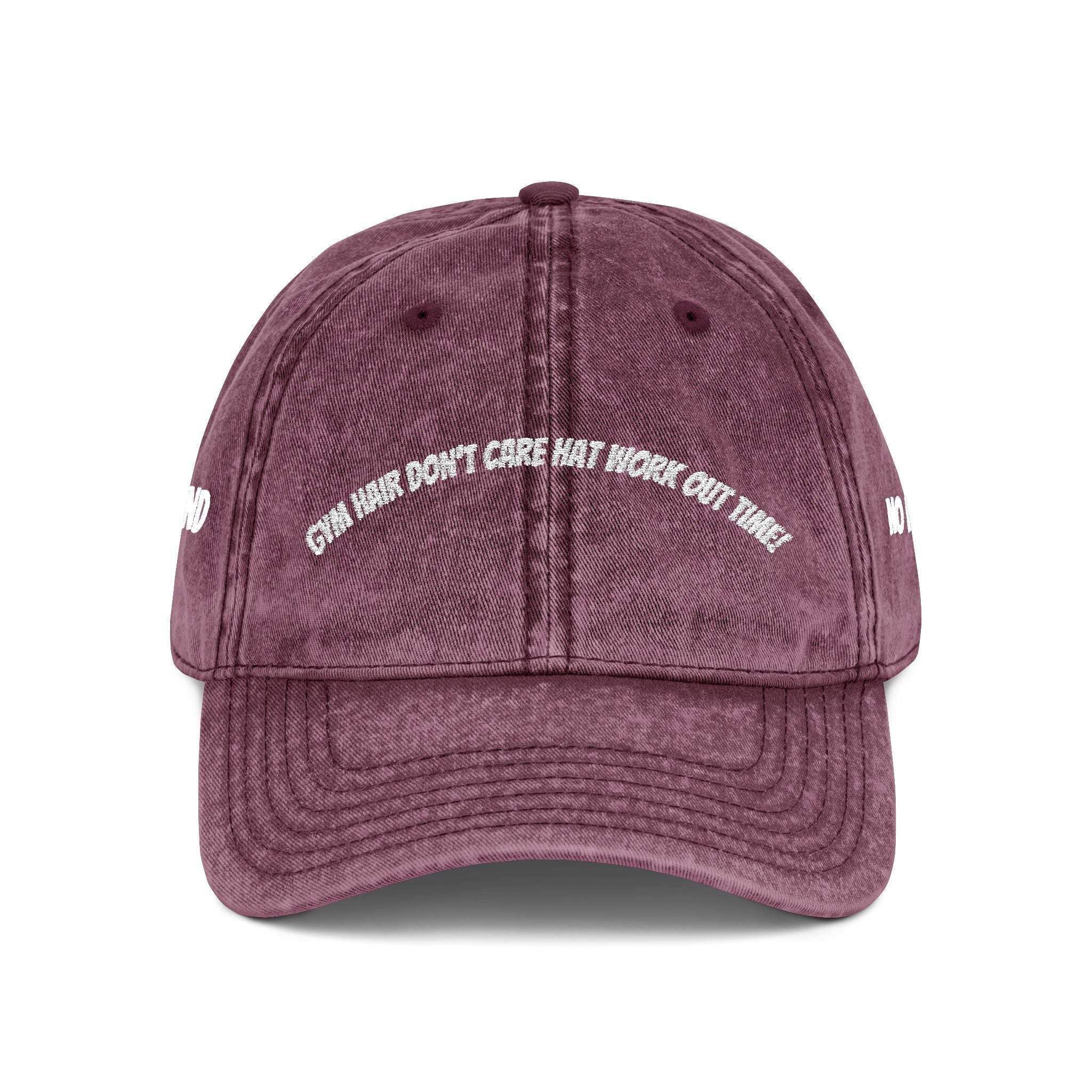 Vintage Embroidered Cap with Quirky Slogans