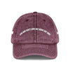 Vintage Embroidered Cap with Quirky Slogans
