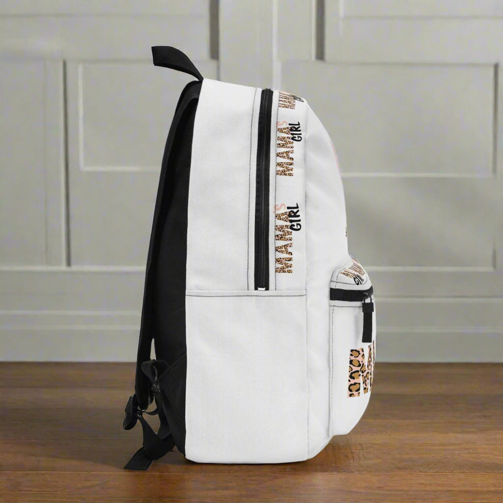 Mama's Girl Backpack - Cute Bunny Kids School Bag & Trendy Bookbag