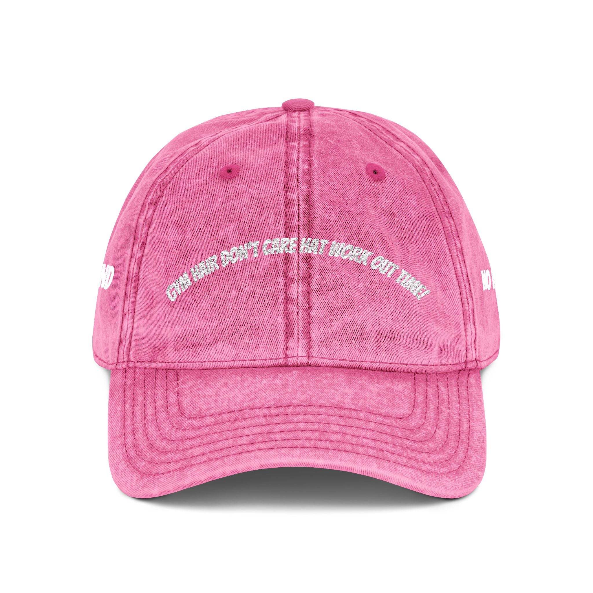 Vintage Embroidered Cap with Quirky Slogans