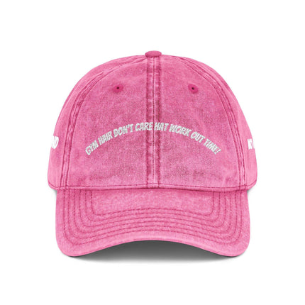 Vintage Embroidered Cap with Quirky Slogans