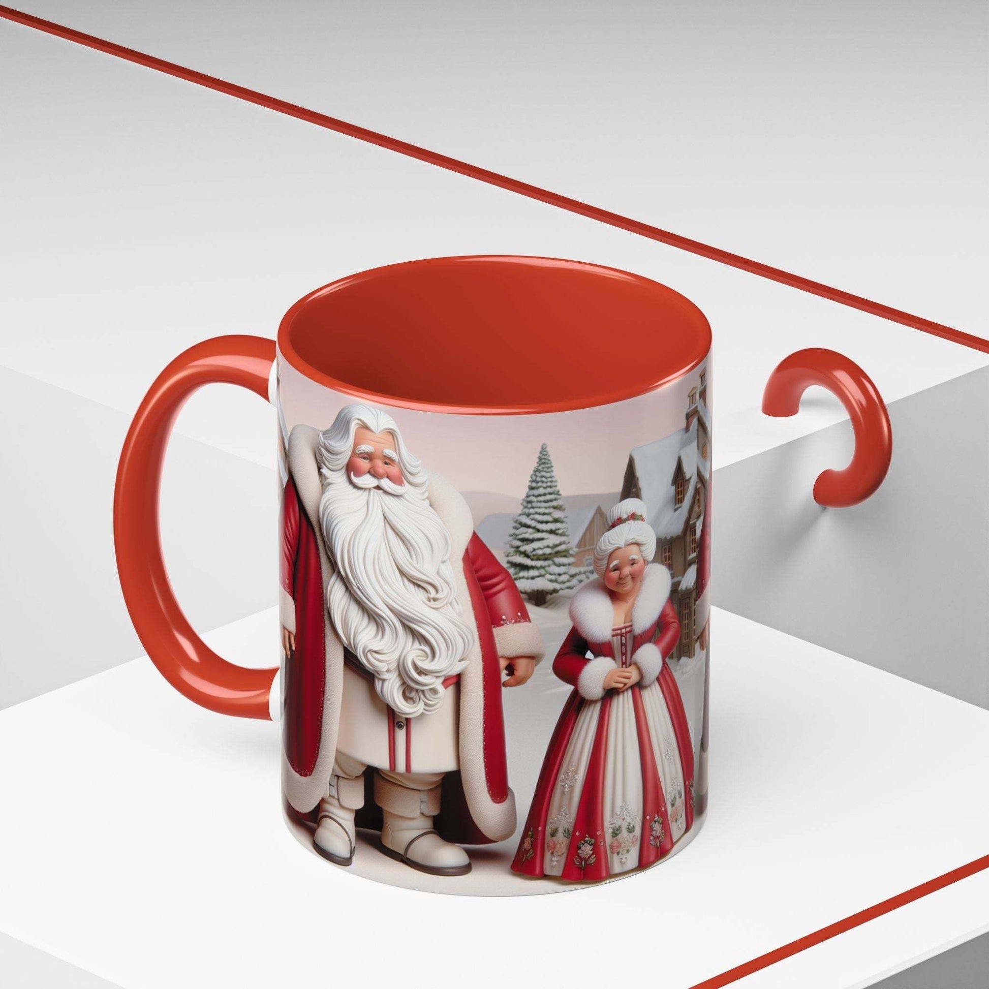 Ms Clause CoffeeLeanne Roberts DesignsMug Mr and Ms Clause Coffee or Hot Chocolate CeramicThis exquisite Mr and Ms Clause Ceramic Mug is the perfect addition to elevate your daily ritual or unwind in the evenings. Its vibrant hues and glossy sheen will in