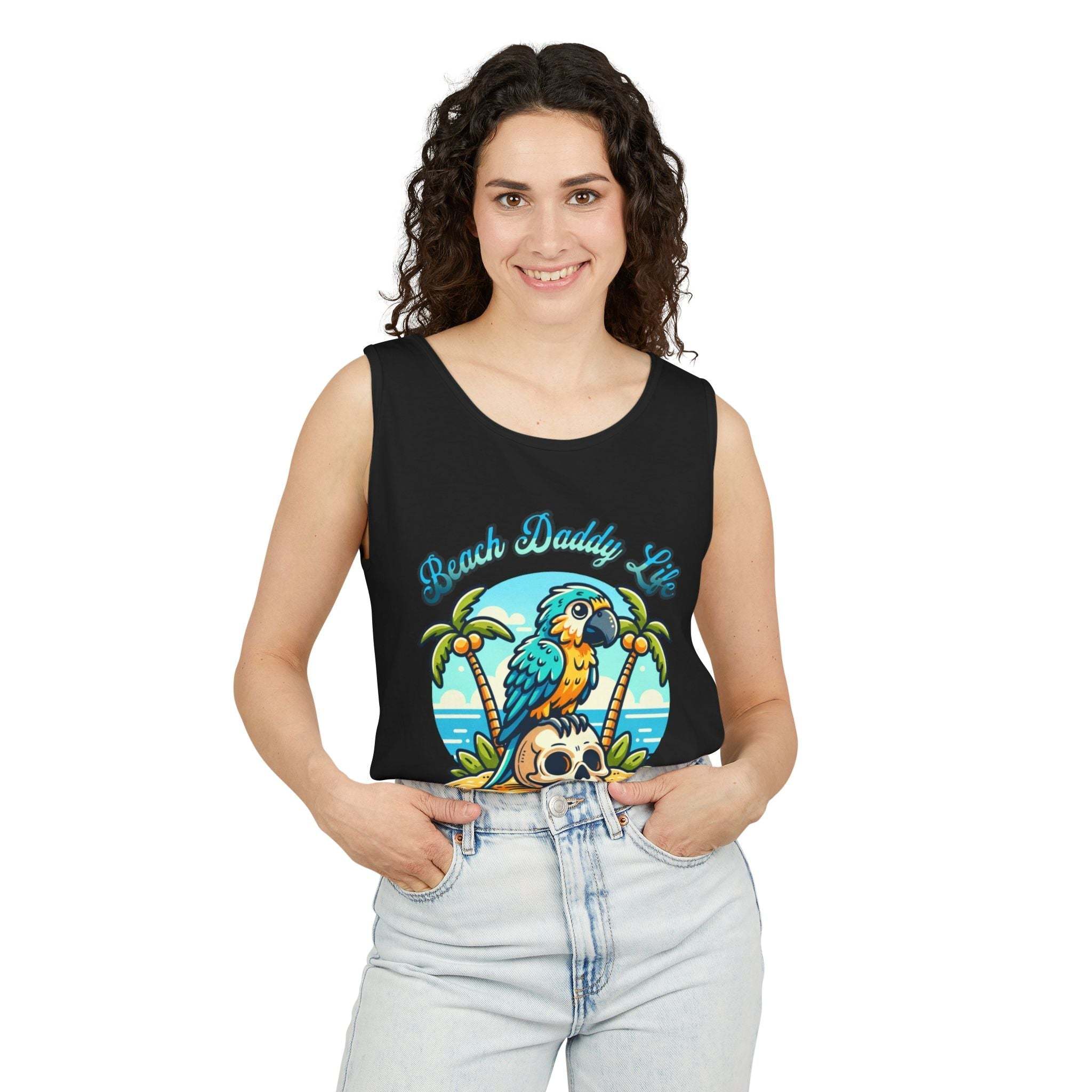 Beach Daddy Life Tank TopLeanne Roberts DesignsBeach Daddy Life Tank TopXS
S
M
L
XL
2XL
3XL




Width, in
16.50
17.50
19.50
21.25
23.00
25.00
27.00


Length, in
25.25
26.62
28.00
29.37
30.75
31.62
32.50



The Beach Daddy Life Tank Top e