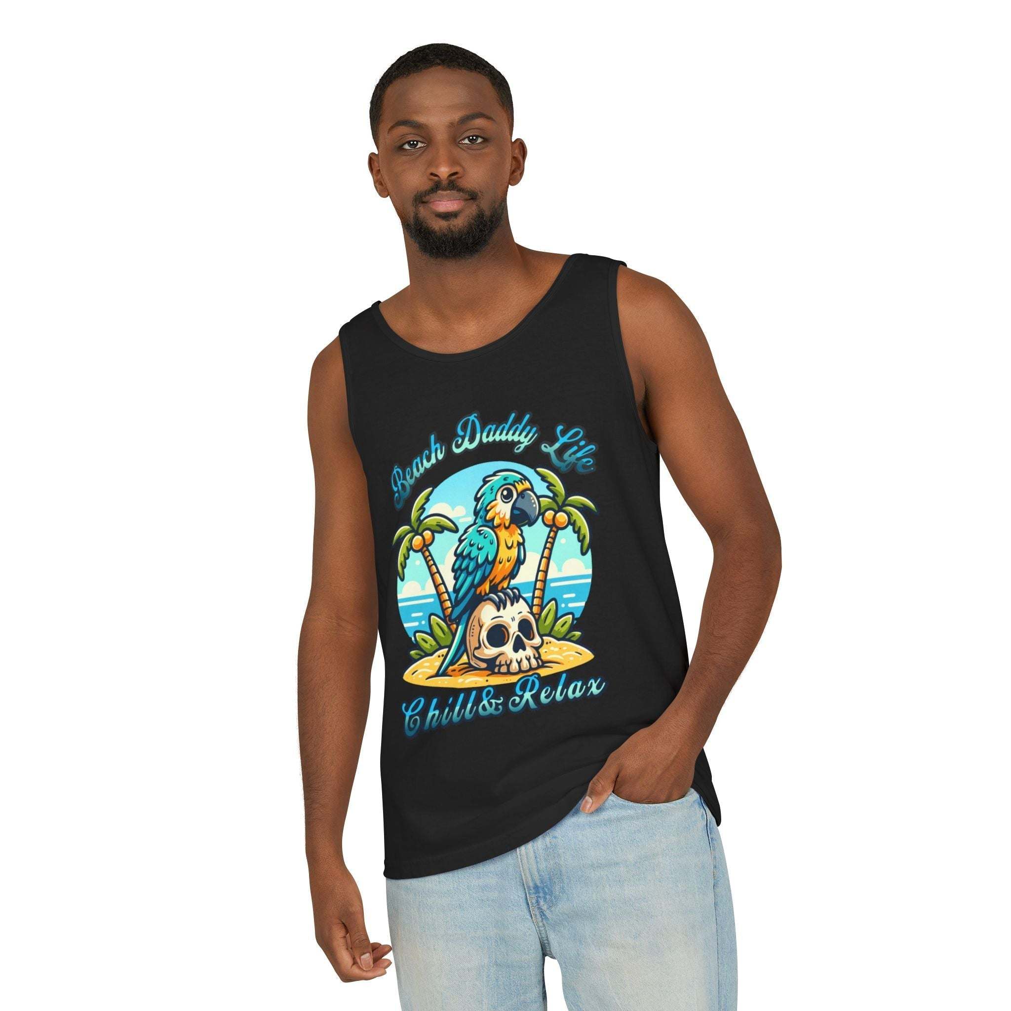 Beach Daddy Life Tank TopLeanne Roberts DesignsBeach Daddy Life Tank TopXS
S
M
L
XL
2XL
3XL




Width, in
16.50
17.50
19.50
21.25
23.00
25.00
27.00


Length, in
25.25
26.62
28.00
29.37
30.75
31.62
32.50



The Beach Daddy Life Tank Top e