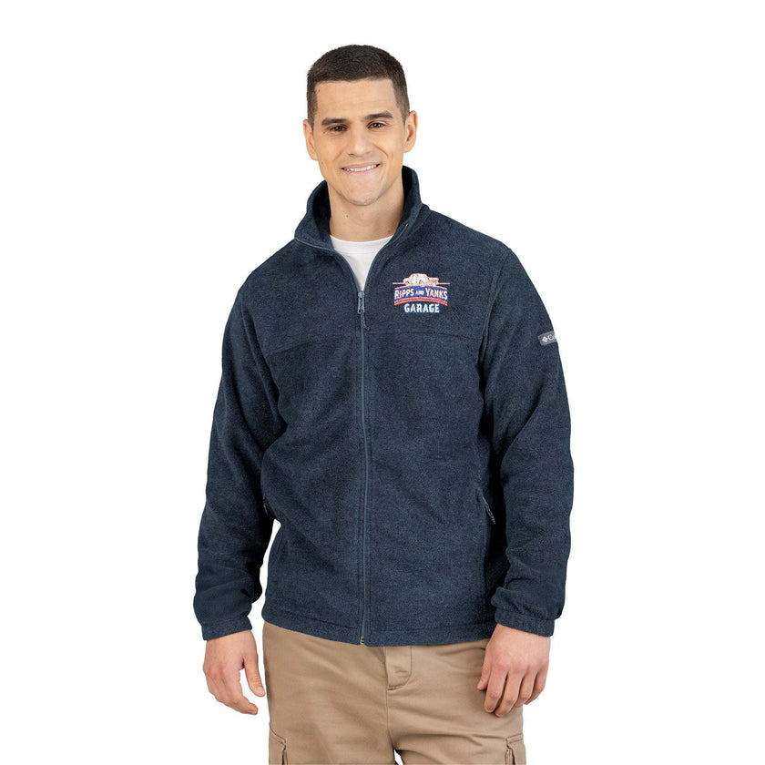 Ripps And Yanks Garage Cozy Embroidered Fleece Jacket