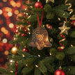 Cozy Bear Christmas Metal Ornament