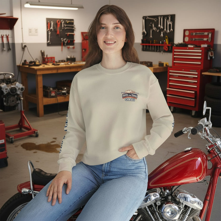 Vintage Garage Crewneck Sweatshirt