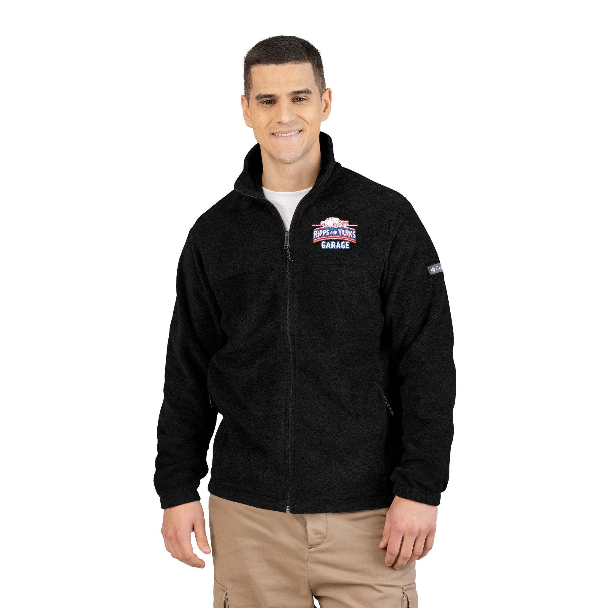 Ripps And Yanks Garage Cozy Embroidered Fleece Jacket