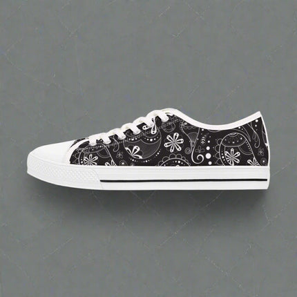 Boho Floral Women's Low Top Sneakers