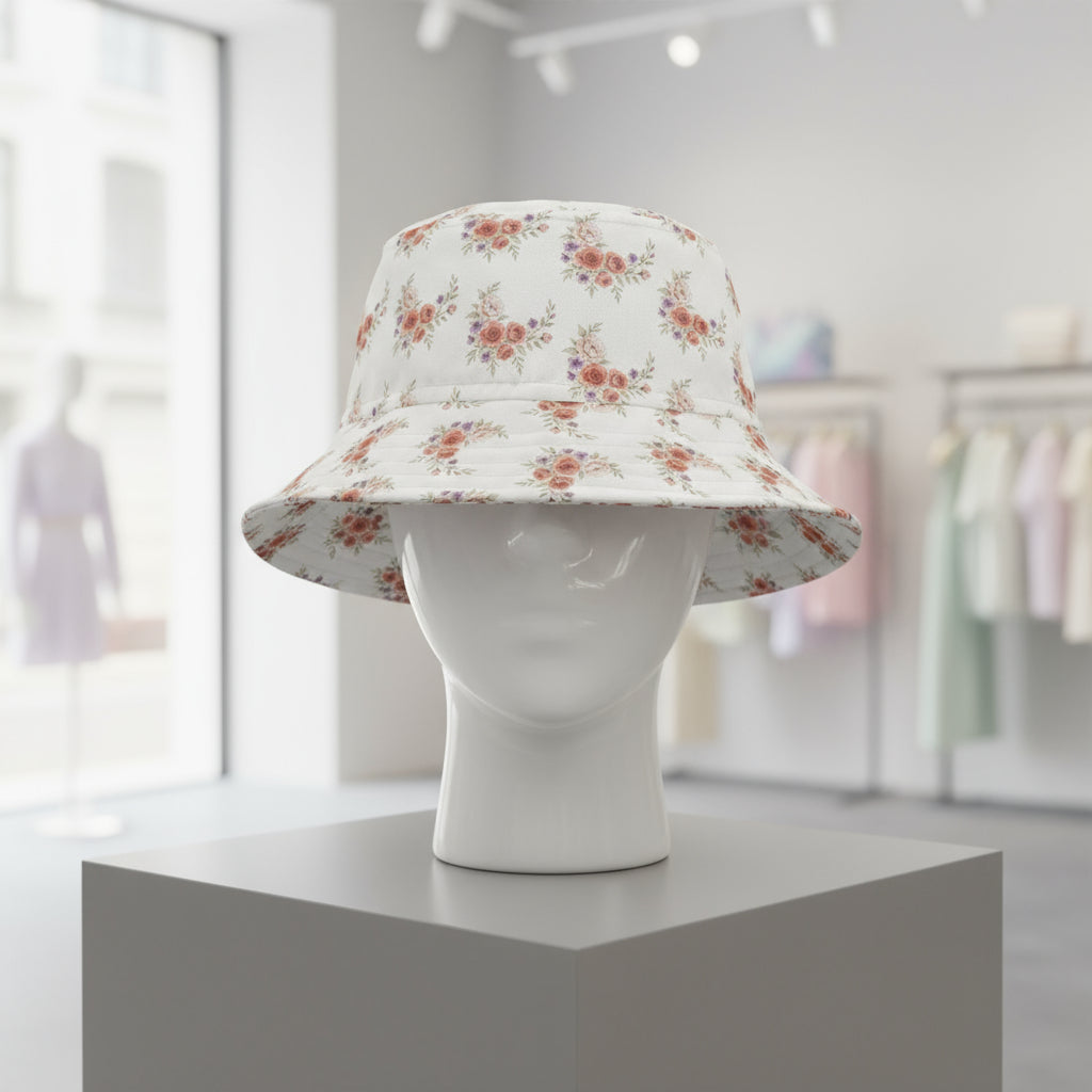 Floral Patterned Bucket Hat - Summer Sun Protection