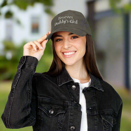 Woman wearing a vintage corduroy cap in maroon with 