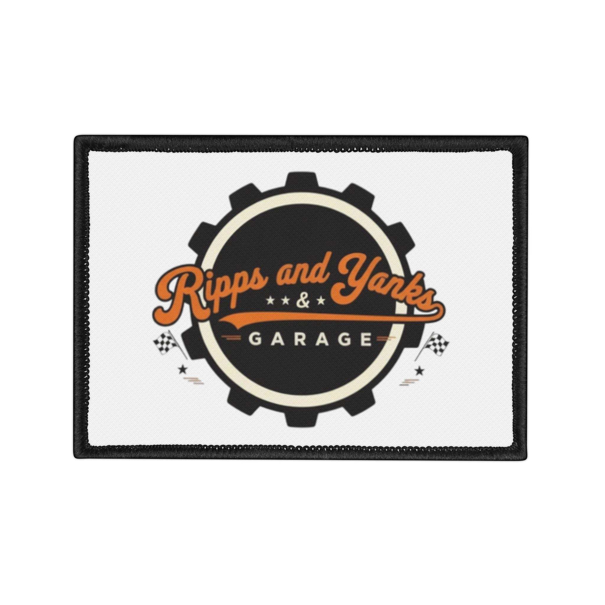 Iron-On Patch - Ripps And Yanks Garage Vintage Patch for Car Guys