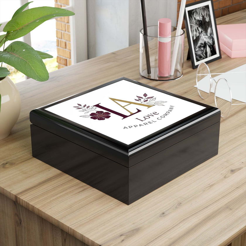 Elegant Jewelry Box with Floral Design for Keepsakes