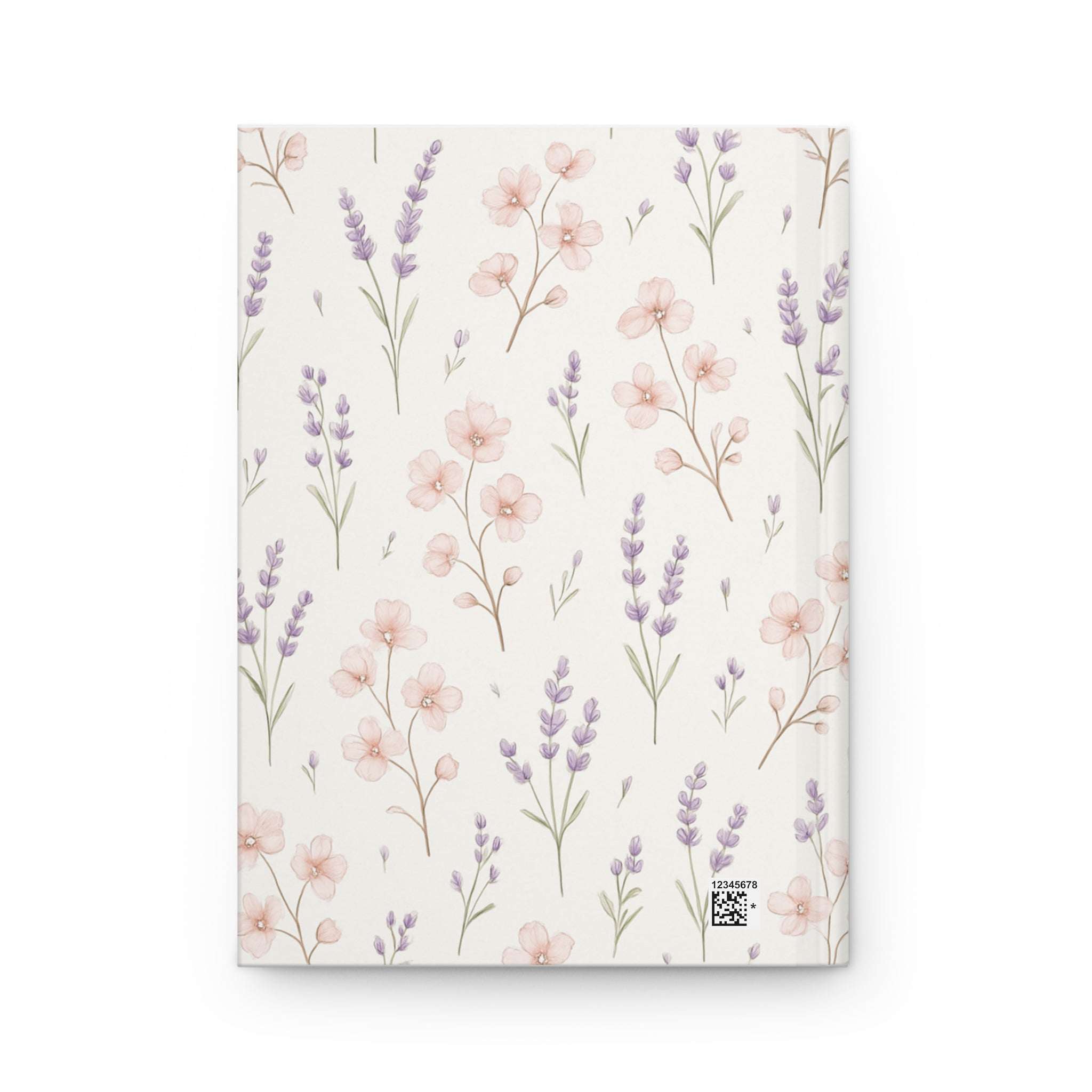 Floral Hardcover Journal - Blossoms & Lavender Design